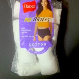 BRAND NEW, size 10 in Woman panties, 10 pairs of cotton briefs
